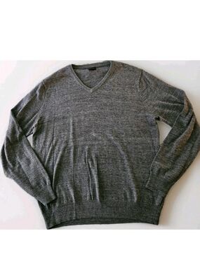 J. Crew Men's Rugged Cotton V-Neck Sweater Size M
